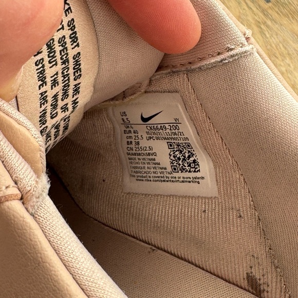 NIKE Air Force 1 Pixel Particle Dusty Pink Women’s Shoes Size 8.5 - Picture 8 of 9